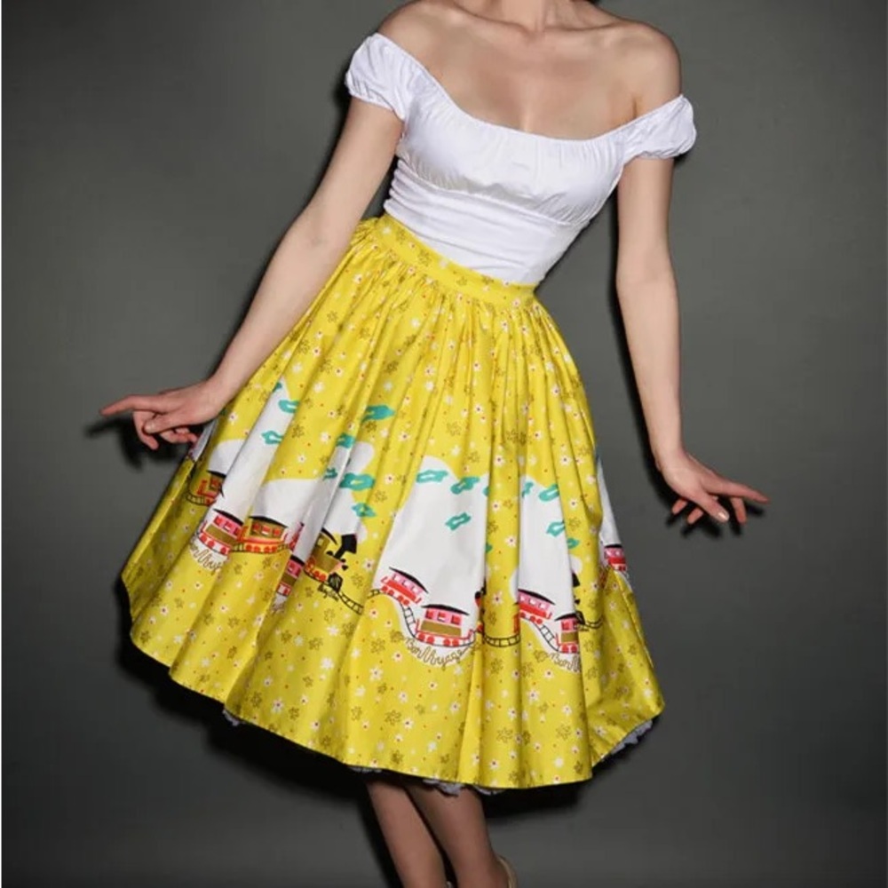 Pinup girl clothing mary Blair train skirt